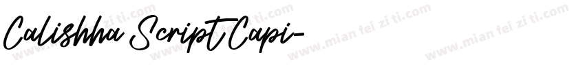 Calishha Script Capi字体转换